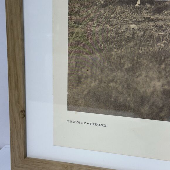 Edward S Curtis Travaux Piegan Vintage Print Native American Framed Art 21x17 - Picture 4 of 16